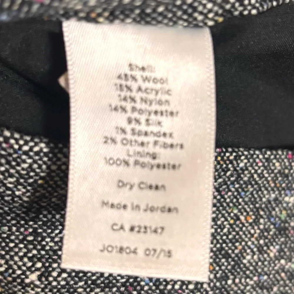 Talbots Women’s Pants Wool Blend‎ Dark Gray Black Size 12L Workplace Winter
